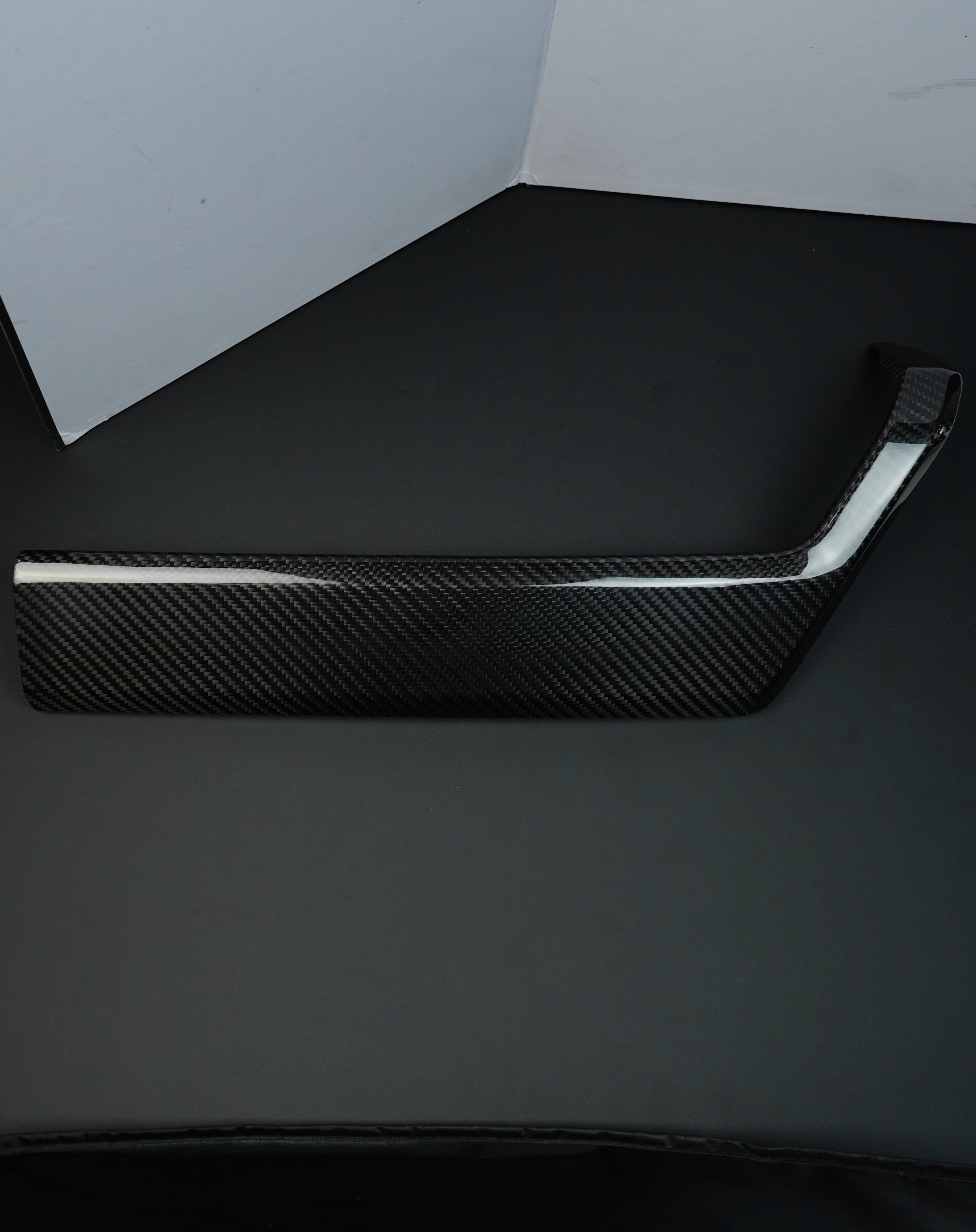 F150 2021-Up Door Panel Trim Hard Carbon Fiber Cover BLACK
