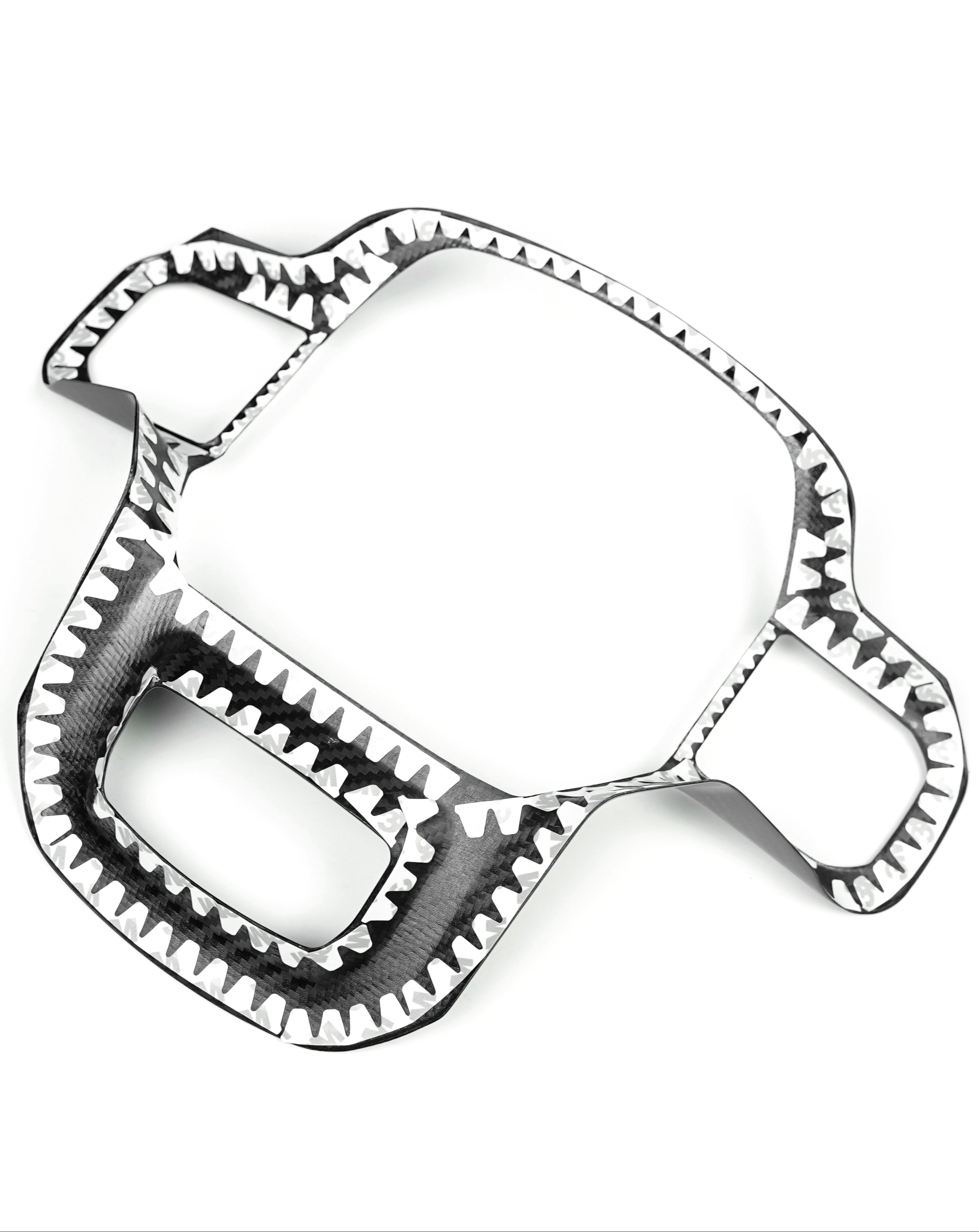 F150 2021-Up Steering Wheel Trim Hard Carbon Fiber Cover without "RAPTOR" logo cutout