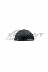 FIAT 500 ABARTH Carbon Fiber Interior Glove Box Handle Trim Cover-black