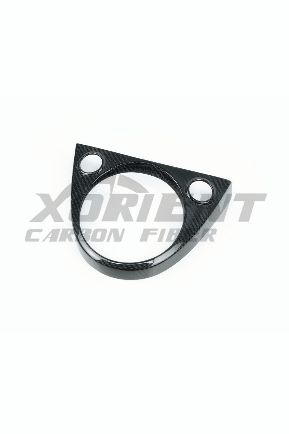 FIAT 500 ABARTH Carbon Fiber Interior Shift Gate Panel Trim Cover-black