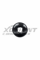 FIAT 500 ABARTH Carbon Fiber Interior Steering Wheel Centre Cover-black