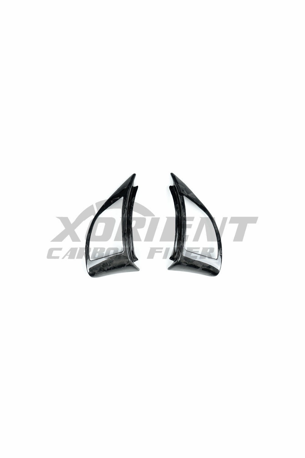 FIAT 500 ABARTH Carbon Fiber Interior Steering Wheel Trim Cover[2ps]-forged