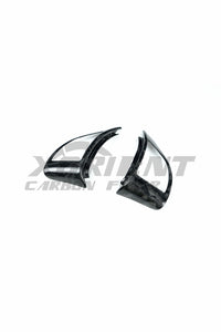 FIAT 500 ABARTH Carbon Fiber Interior Steering Wheel Trim Cover[2ps]-forged