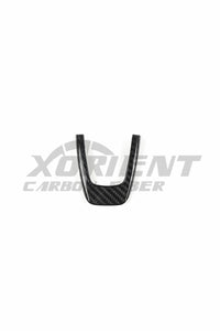 FIAT 500 ABARTH Carbon Fiber Lower Steering Wheel Trim Cover-black