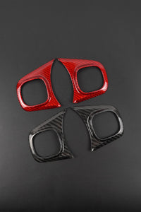 FIAT 500 ARARTH Carbon Fiber Steering Wheel Trims[2pcs]