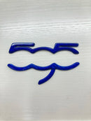 FIAT 500 ABARTH 595 695 Real Carbon Fiber "595" Dashboard Logo Trim Cover