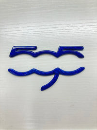 FIAT 500 ABARTH 595 695 Real Carbon Fiber "595" Dashboard Logo Trim Cover