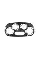Pannello di controllo della temperatura in vera fibra di carbonio Fiat 500 Abarth - Comandi manuali