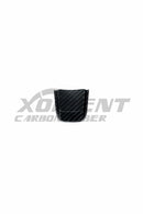 Fiat 500 Abarth Carbon Fiber Steering Wheel Lower Center Trim Cover-BLACK