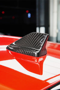 Ford Mustang 2015-2024 Carbon Fiber Shark Fin Antenna Cover-After installation