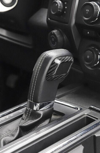 Ford F150 2015-2020 Shift Knob Chrome Delete Carbon Fiber Trim Cover XORIENT carbon fiber