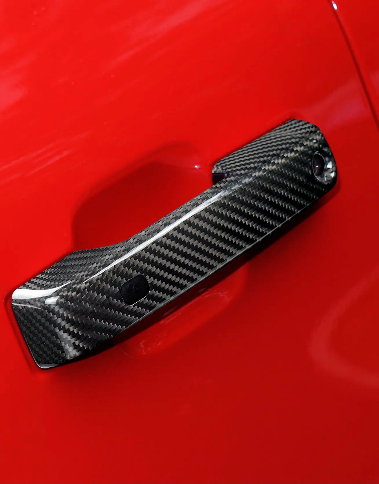 Ford F150 2021-Up Exterior Door Handles Hard Carbon Fiber Trim Covers