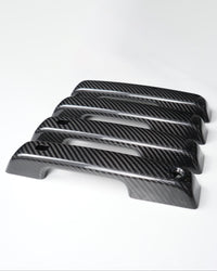 Ford F150 2021-Up Exterior Door Handles Hard Carbon Fiber Trim Covers black
