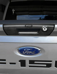 Ford F150 2021-Up Tailgate Latch Door Handles Real Carbon Fiber Trim Cover