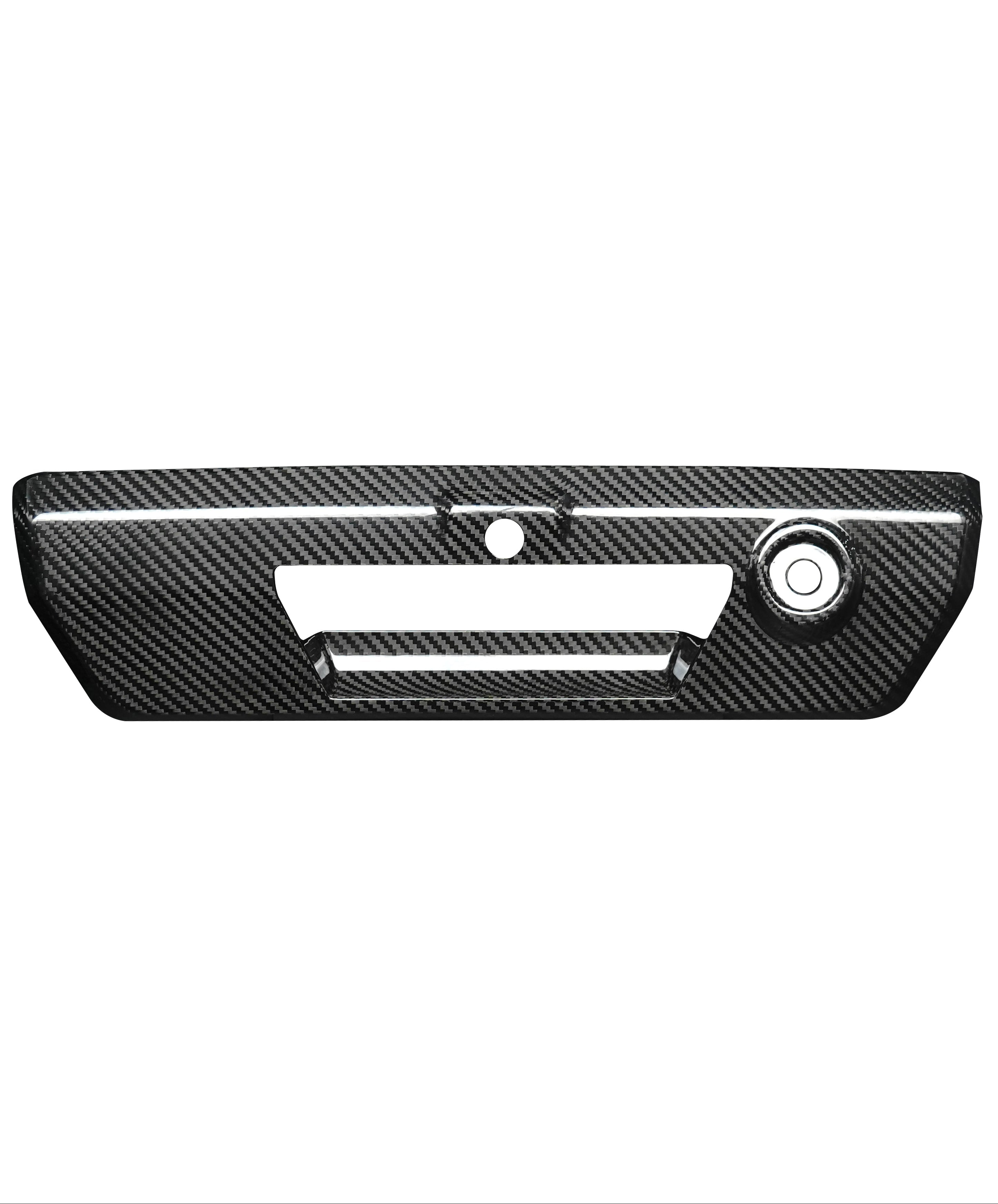 Ford F150 2021-Up Tailgate Latch Door Handles Real Carbon Fiber Trim Cover