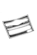 Infiniti G37 Dry Carbon Fiber Radio Console Panel Trim Cover BLACK BACK