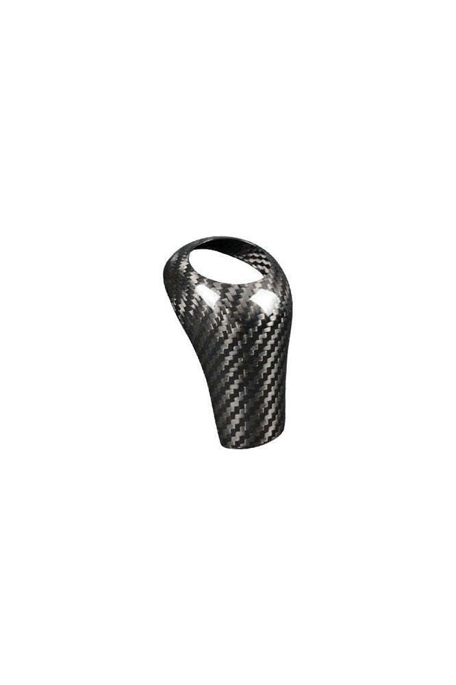 Carbon Fiber Interior Trim Gear Shift Knob Cover For Mercedes Benz C/E Class-black