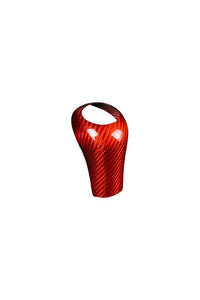 Carbon Fiber Interior Trim Gear Shift Knob Cover For Mercedes Benz C/E Class-red