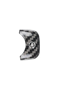 Carbon Fiber Start Stop Button Trim Cover For Mercedes Benz-black