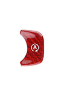 Carbon Fiber Start Stop Button Trim Cover For Mercedes Benz-red