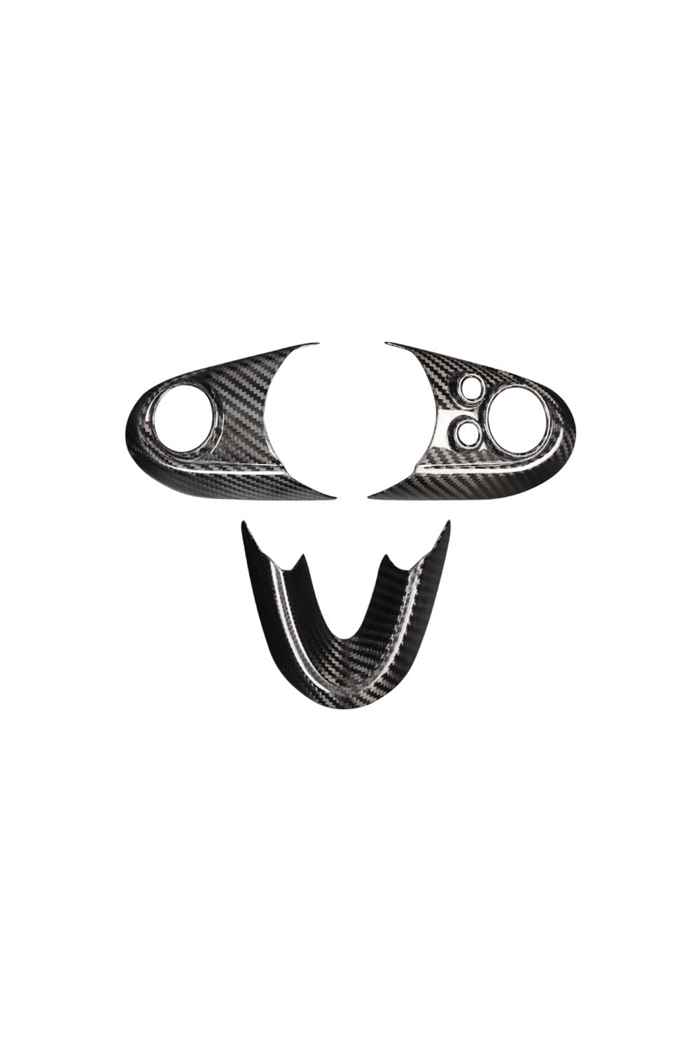 Mini Cooper F54/F55/F56 Carbon Fiber Steering Wheel Button Trim Cover