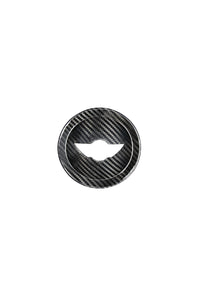 Mini Cooper R55/R56/R57 Carbon Fiber Steering Wheel Center Trim Cover Black