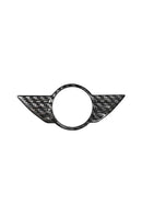 Carbon Fiber Badge Trim Cover For Mini cooper F54/F55/F56-black