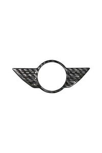 Carbon Fiber Badge Trim Cover For Mini cooper F54/F55/F56-black