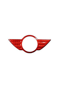 Carbon Fiber Badge Trim Cover For Mini cooper F54/F55/F56-red