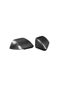 Carbon Fiber Exterior Mirror Caps W/ or W/O Turn Signals For Mustang-black