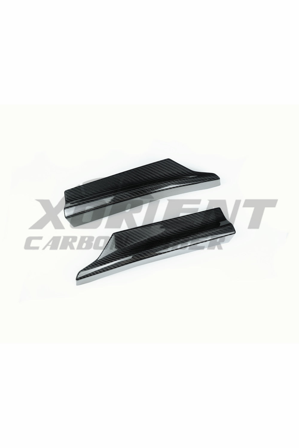 Subaru 2022+WRX Carbon Fiber Front Bumper Skirts Trims[2ps]-black