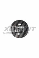 Subaru WRX Carbon Fiber Start Stop Button Trim Cover black