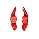 Carbon Fiber Paddle Shifter Extensions For VW Mk6-red