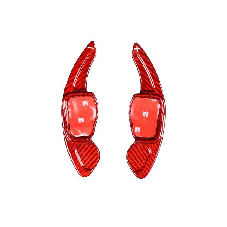 Carbon Fiber Paddle Shifter Extensions For VW Mk6-red
