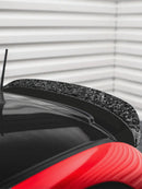 FIAT 500 Real Carbon Fiber Roof Spoiler Trim Cover