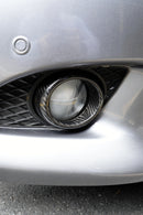 Infiniti G37 Carbon Fiber Fog Light Bezels Trim Covers