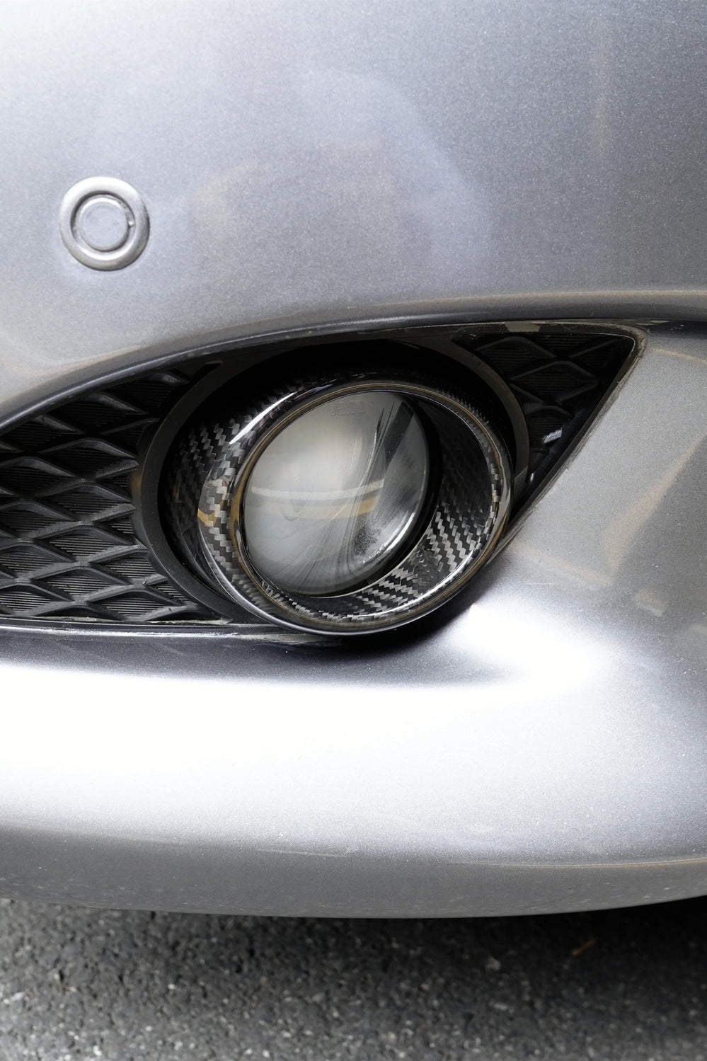 Infiniti G37 Carbon Fiber Fog Light Bezels Trim Covers