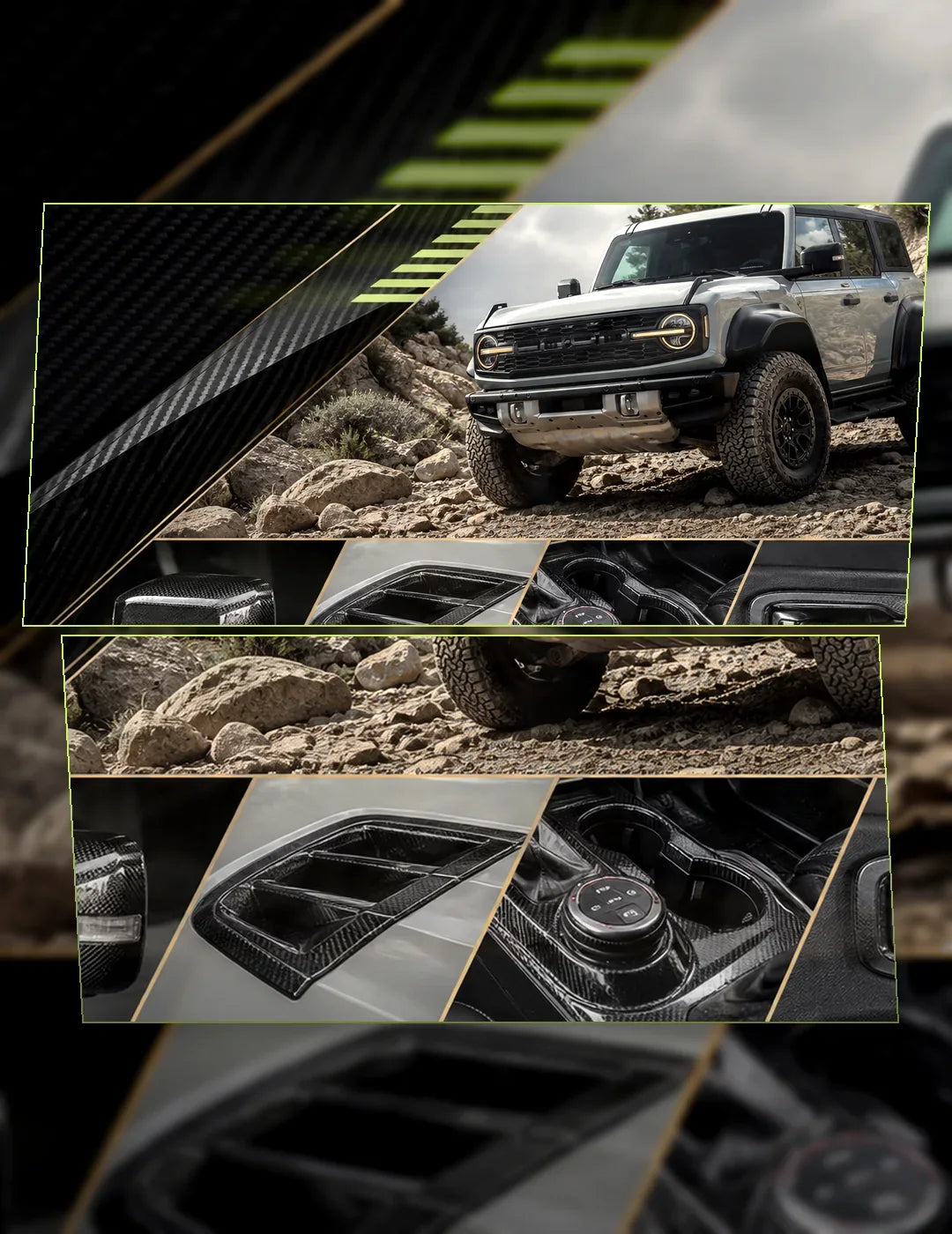 Ford Bronco carbon fiber parts new arrival