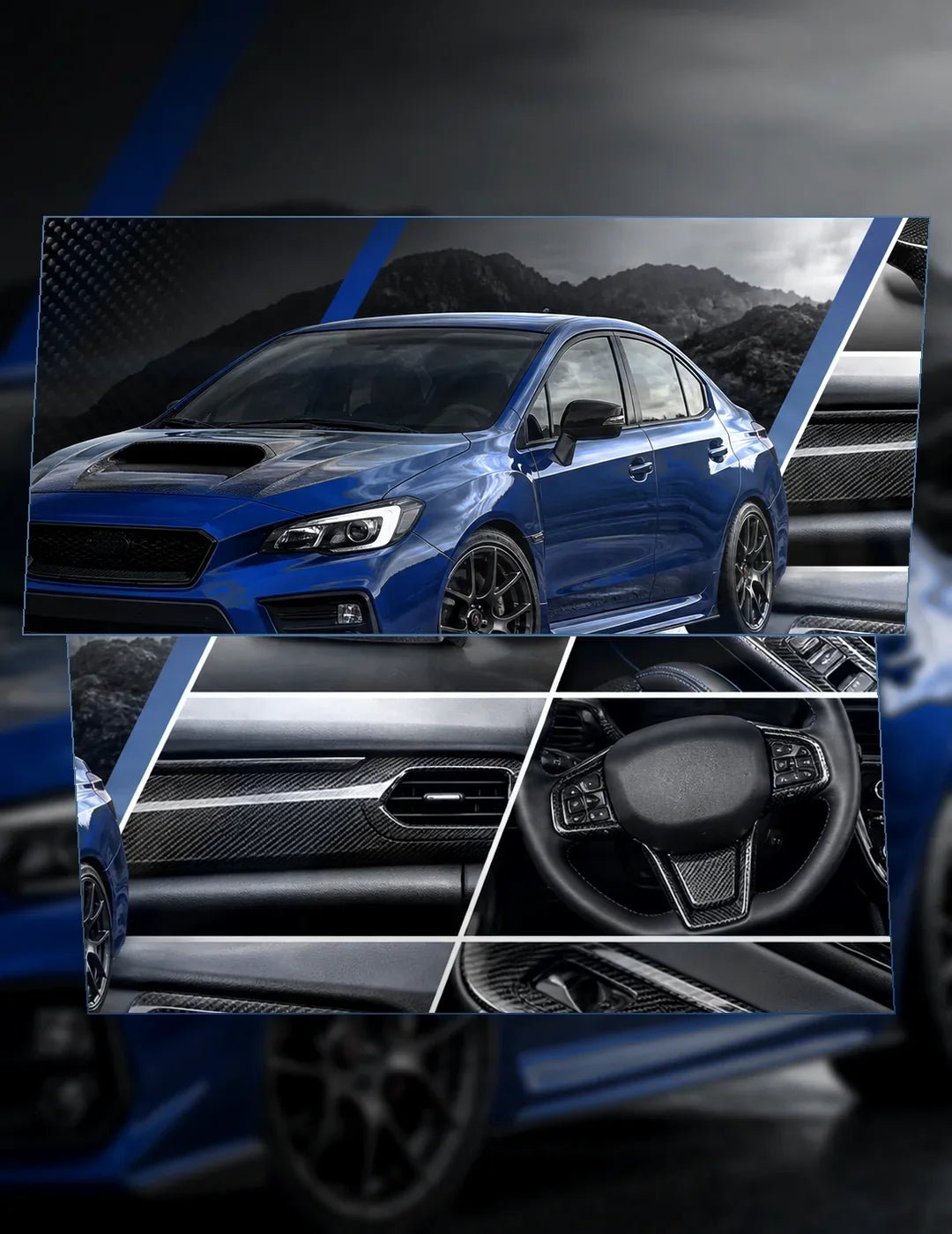 Subaru WRX carbon fiber parts collection