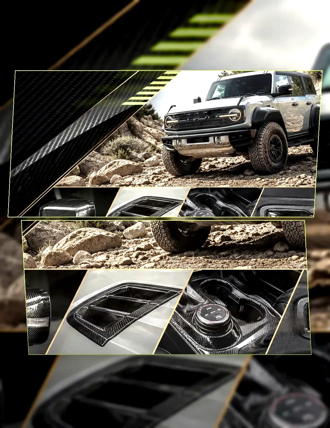 Ford Bronco carbon fiber parts new arrival mobile hero banner