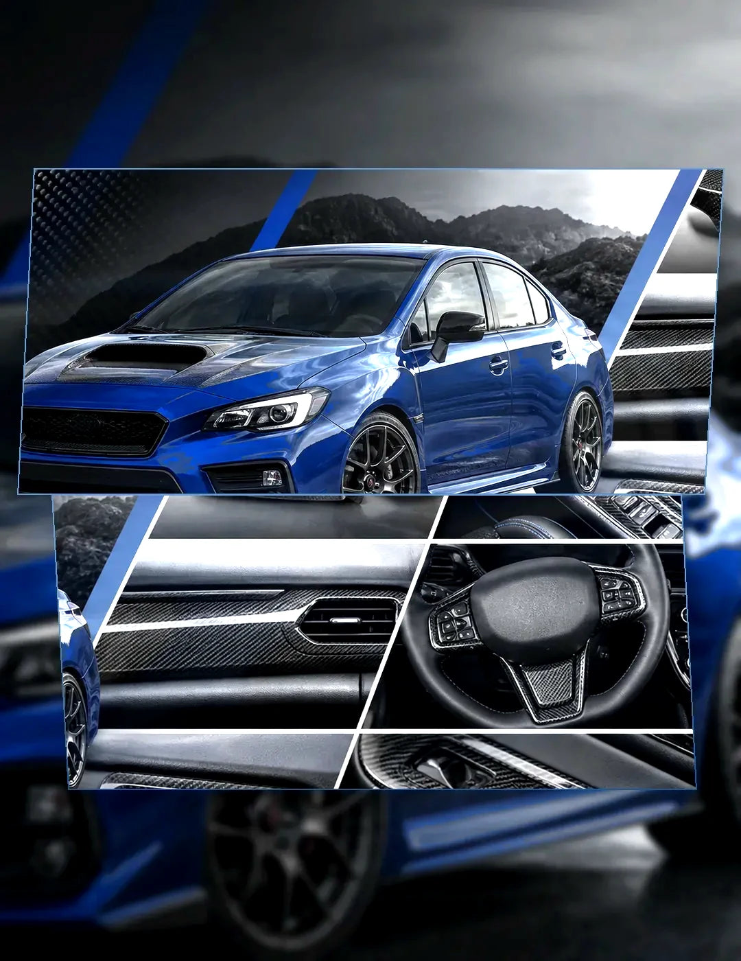 Subaru WRX carbon fiber parts collection
